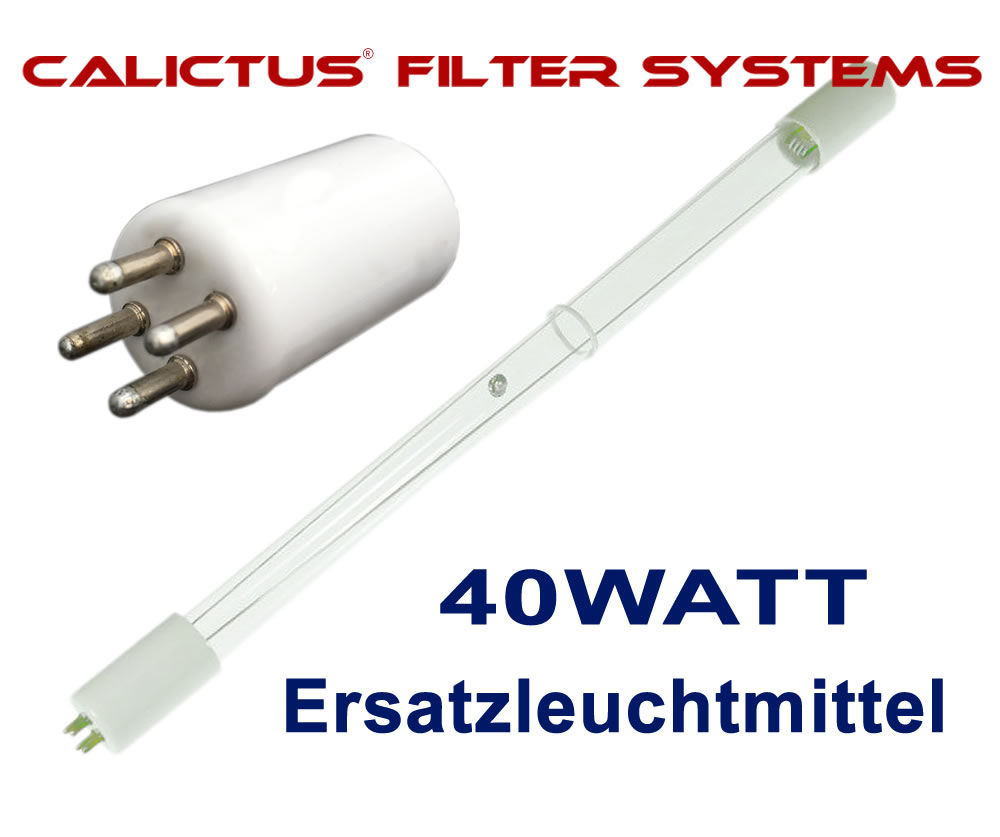 Amalgam Leuchtmittel 40W, Ersatzleuchtmittel für die Calictus 40W Amalgam Tauchlampe
