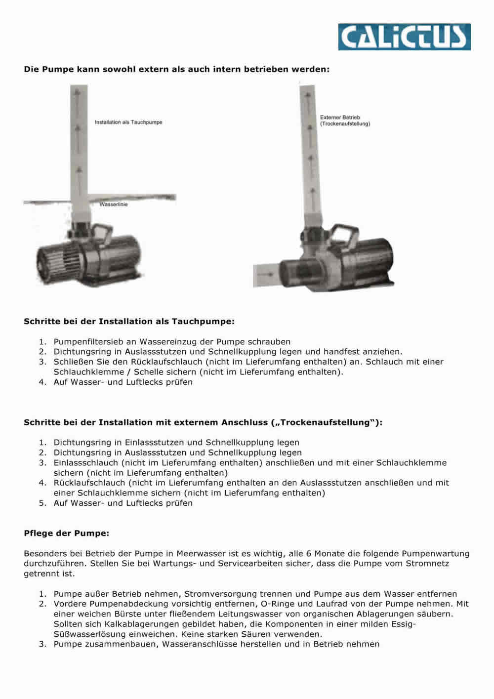 Teichpumpe, Filterpumpe, Bachlaufpumpe regelbar, energiesparend Calictus ECO 20000 Vario