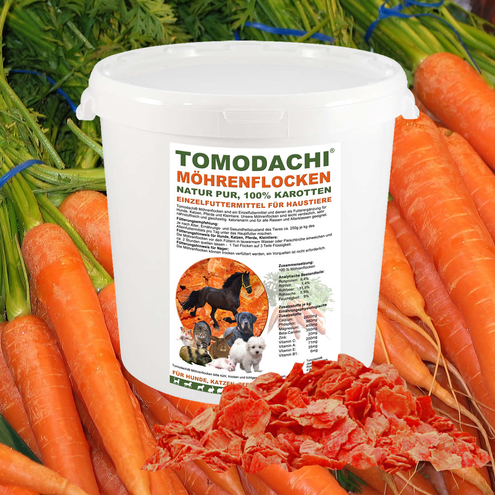 Möhrenflocken Katze, Stoffwechsel, Verdauung, Immunsystem Ergänzungsfutter, Diätfutter, 3kg