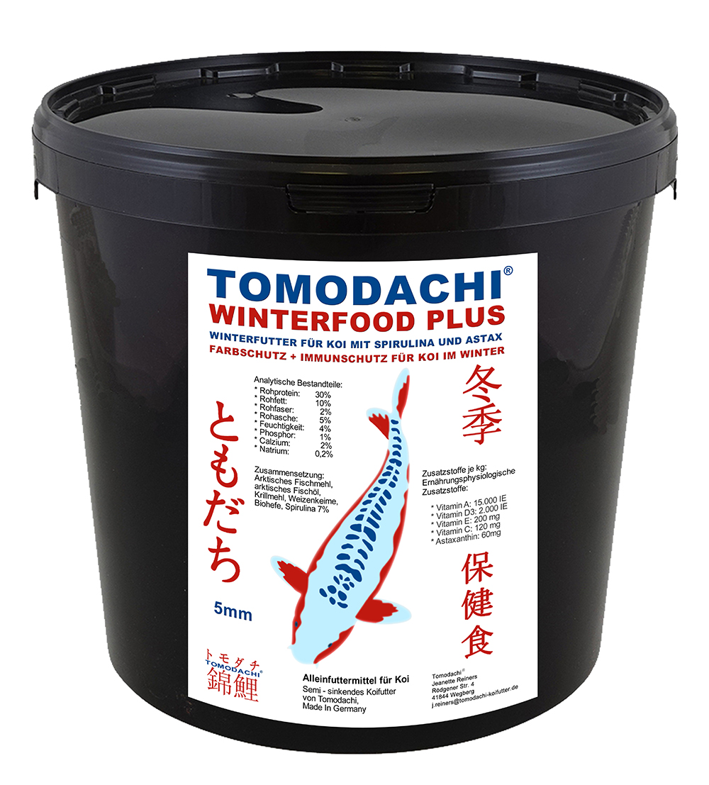 Koifutter, Winterfutter mit Spirulina + Astax, semi-sinkend, hochverdaulich Winterfood Plus 6mm 3kg