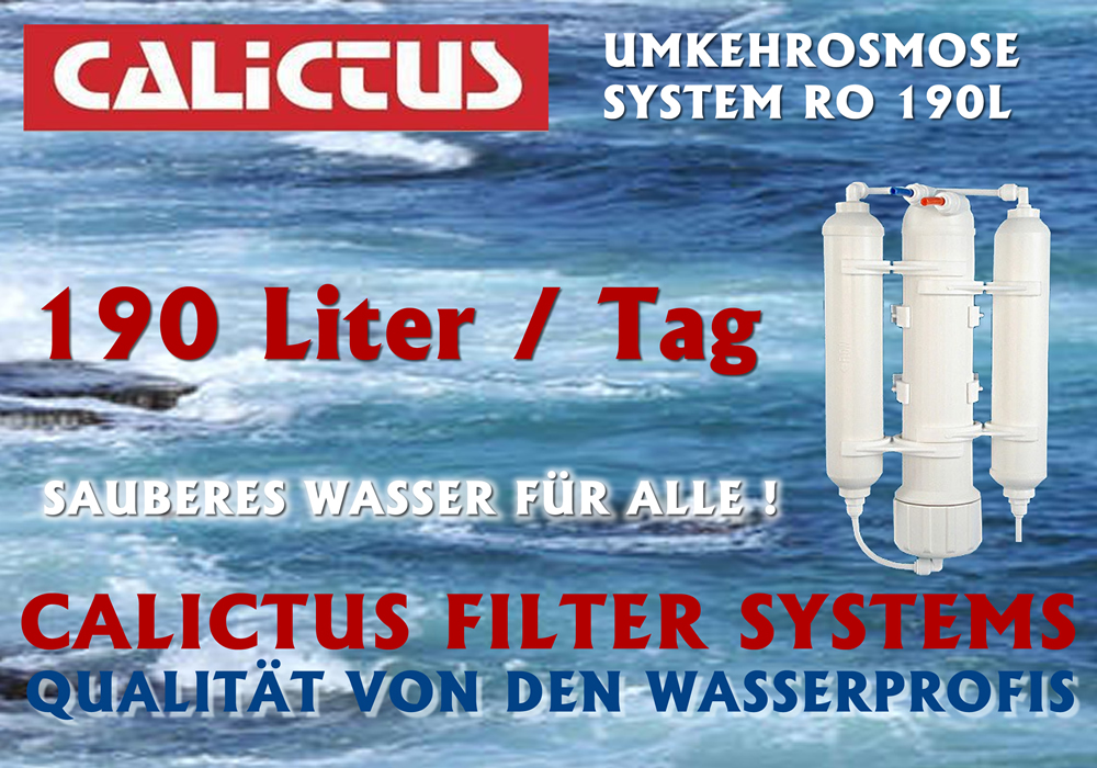 Osmosewasser selbst herstellen, mineralarm und vitalisierend, Osmoseanlage 190L / Tag