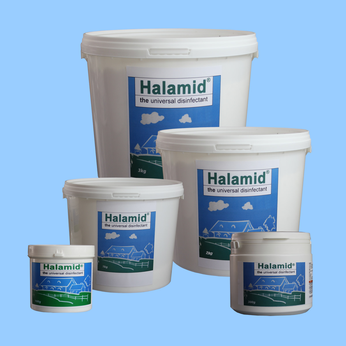 Halamid/ Chloramin-T gegen Bakterien, Viren, Pilze und Giardien, 1kg Eimer
