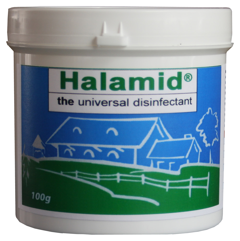 Halamid / Chloramin-T gegen Bakterien, Viren, Pilze und Giardien, 100g Dose