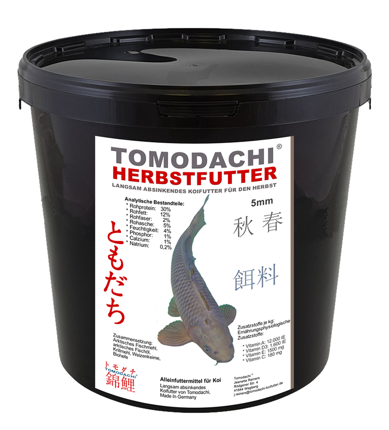 Herbstfutter für Koi, langsam sinkendes Energiefutter für den Herbst 3kg 5mm