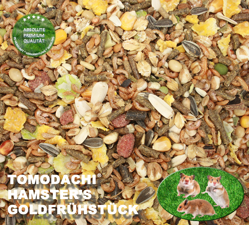 Hamsterfutter, Komplettnahrung mit tierischem Eiweiß, Tomodachi® Hamsterfutter 2kg