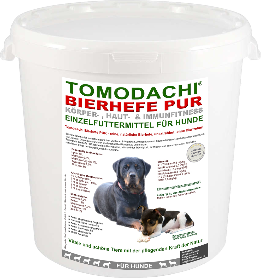 100% reine  Bierhefe Katze und Hund, Bierhefe für Haut, Fell und Krallen, Bierhefe pur 3kg