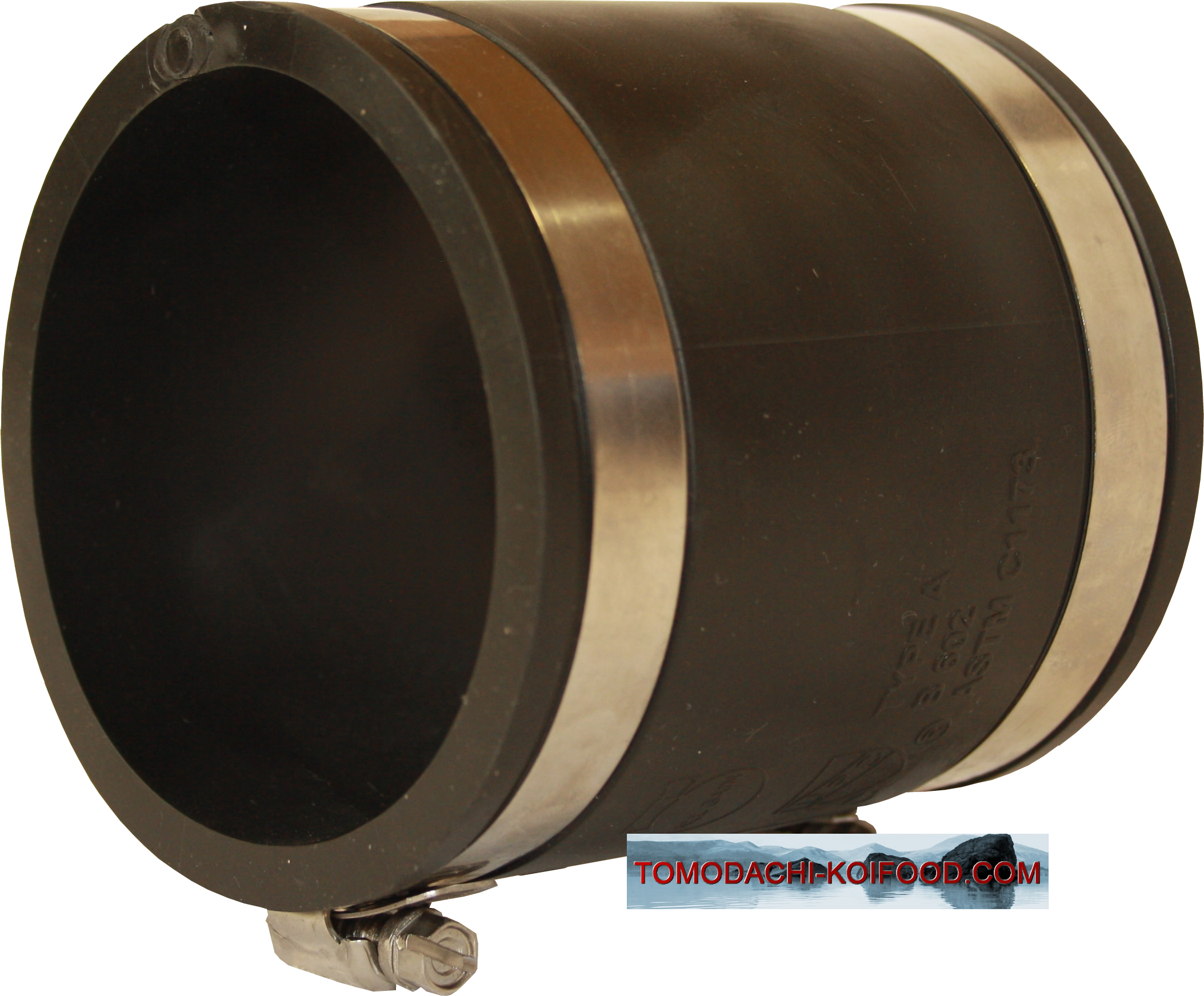 Flexible Muffe, elastische Gummimuffe gerade Rohrverbindung 40mm