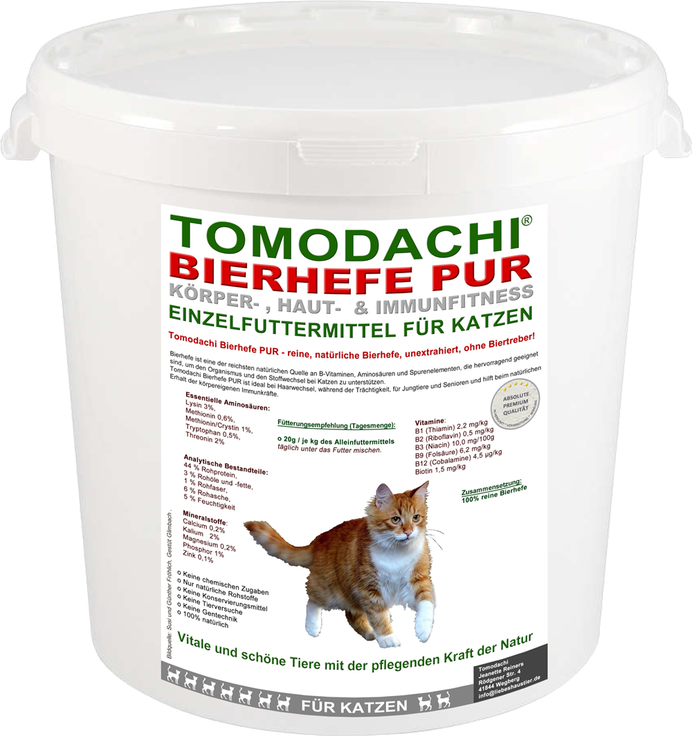 100% reine  Bierhefe Katze und Hund, Bierhefe für Haut, Fell und Krallen, Bierhefe pur 3kg
