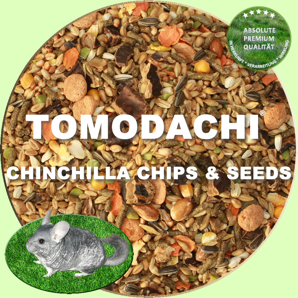 Chinchillafutter, Komplettnahrung für Chinchillas Tomodachi Chinchilla Chips 1kg