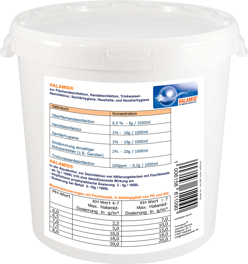 Desinfektionsmittel Halamid  zertifizierte Antivirus Desinfektion gegen Viren, Bakterien, Pilze 1kg