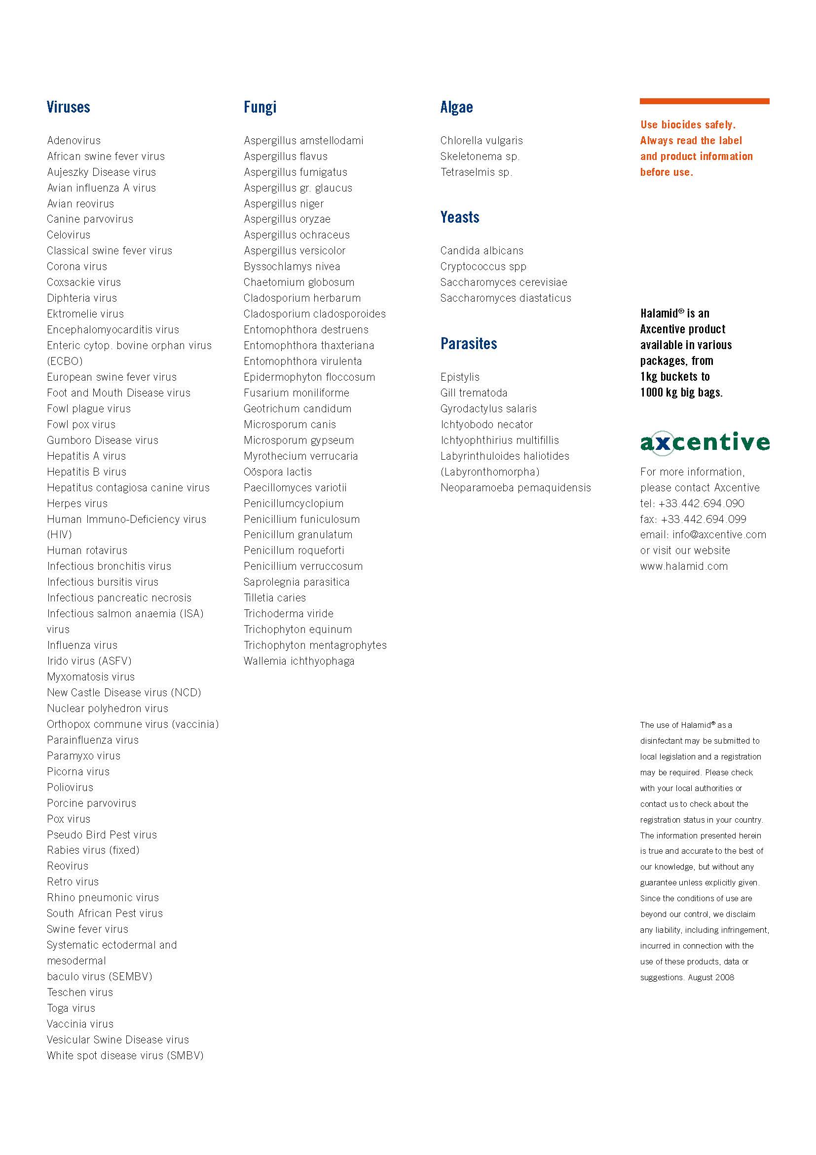 Desinfektionsmittel Halamid  zertifizierte Antivirus Desinfektion gegen Viren, Bakterien, Pilze 1kg