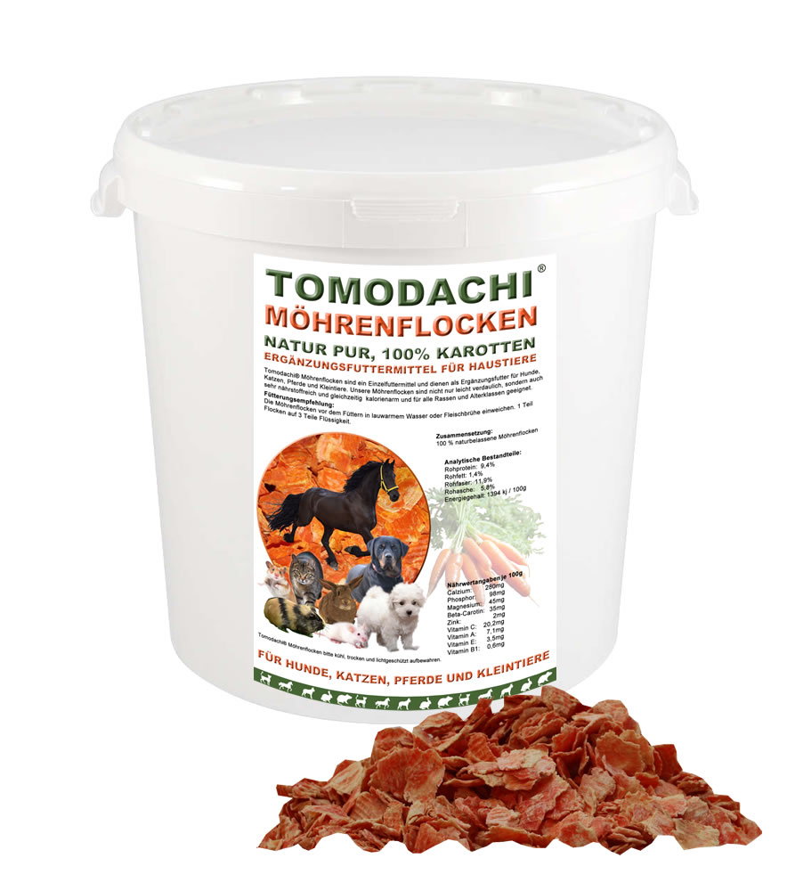 Möhrenflocken Nager, Karottenflocken Nagerfutter, Nagersnack, Stoffwechsel, Verdauung 1kg