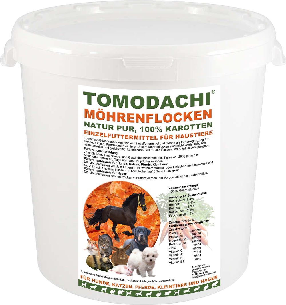 Möhrenflocken Nager, Karottenflocken Nagerfutter, Nagersnack, Stoffwechsel, Verdauung 2kg